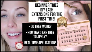 DIY Lash Extensions AS A BEGINNER! Real-Time Application: Amor Lashes Review | xameliax screenshot 4