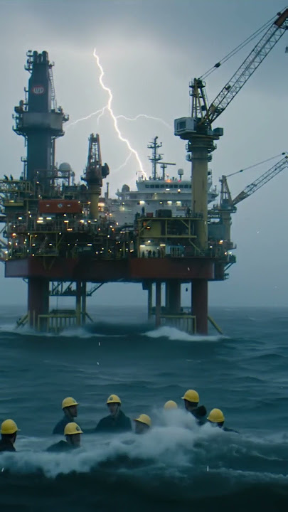 North Sea Oil Rig Storm | Men Scramble to Survive