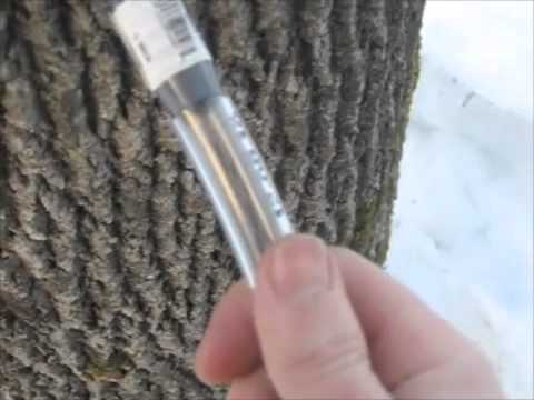 How do you make a spile for tapping maple trees?
