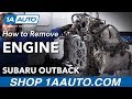 How to Remove Engine 2.5L 04-09 Subaru Outback