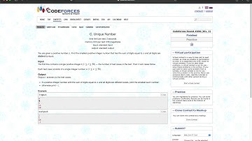 Codeforces Round #690 (Div. 3) Explanation - C)  Unique Number