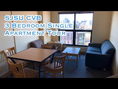 SJSU CVB 3 Bedroom Single Apartment Tour | Nikki33
