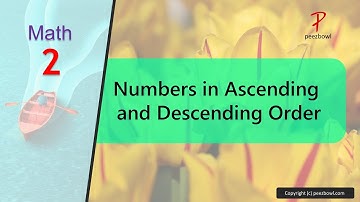 Arrange Numbers in Ascending and Descending orders - Class 2 Math