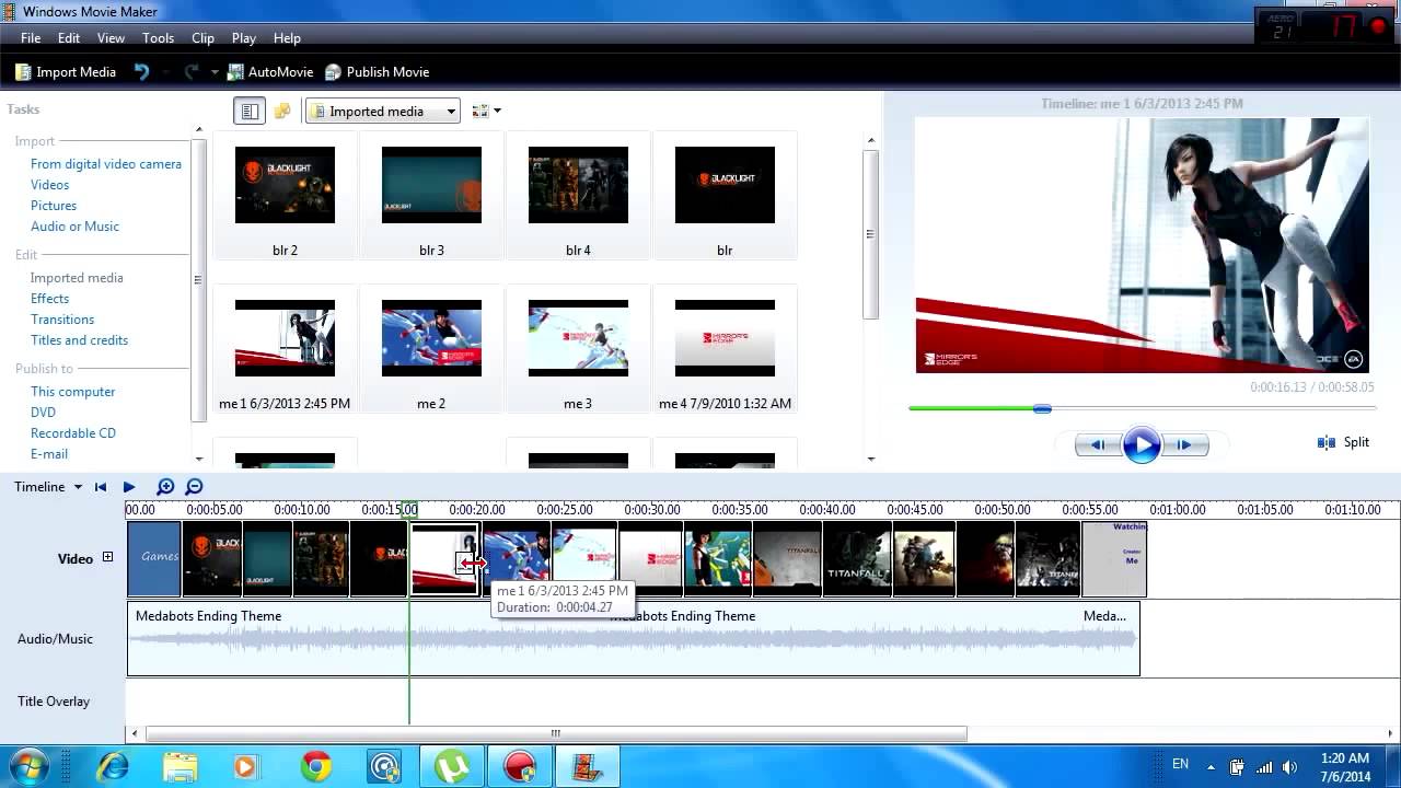 Making Simple Slideshow Using Windows Movie Maker