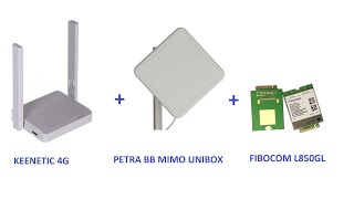 : Fibocom L850GL+Keenetic 4G+Petra BB mimo unibox.  3 .