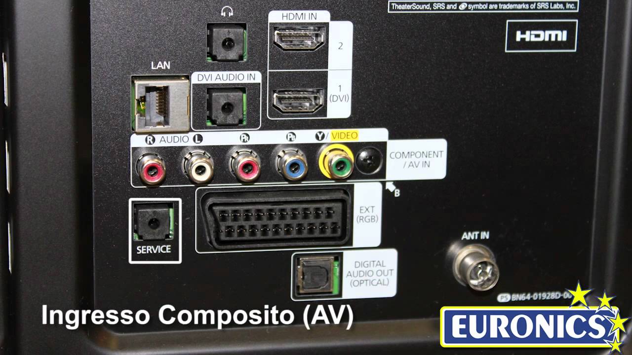 Samsung TV LED UE32EH5300 - YouTube vga cable connections diagram 