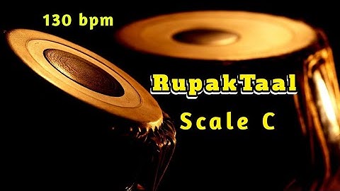 Tabla | Rupak Taal | Madhyalaya 130bpm | Scale C | Tanpura [Pa Sa]| HD Quality Sound | Tabla Online.