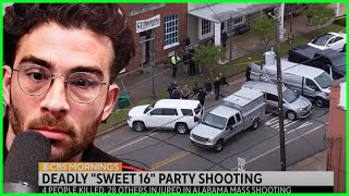 4 dead, more than 2 dozen injured in shooting at Alabama teen's birthday party | HasanAbi reacts