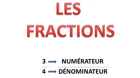 Quel est le numérateur dans une fraction ?