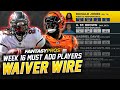 Week 16 Waiver Wire Pickups | Must-Have Players for Your Playoff Rosters (2021 Fantasy Football)