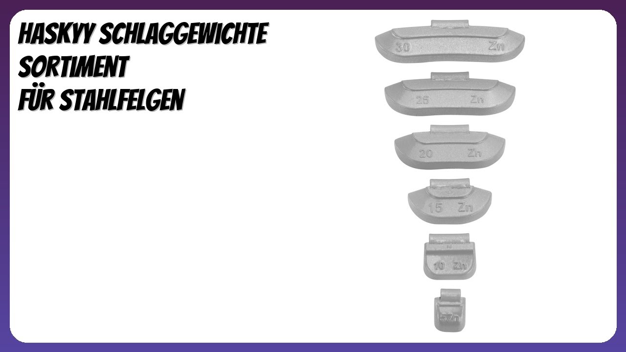Schlaggewichte schwarz 35g | 50 X Wuchtgewichte Stahlfelgen schwarz