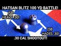 JSB HEAVIES VS JSB HADES AT 100 YARDS! HATSAN BLITZ .30 CAL BATTLE! BEST NEW .30 CAL AIRGUN PELLET!!