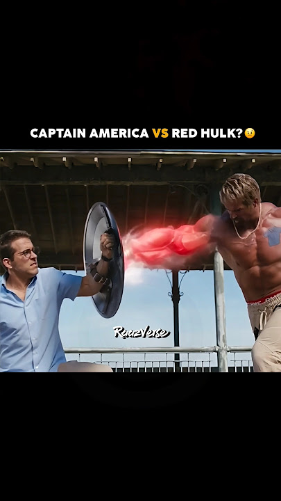 Captain America Vs Red Hulk First Draft | Captain America Brave New World #redhulk #marvel #mcu
