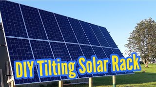 DIY Solar Tilting Rack
