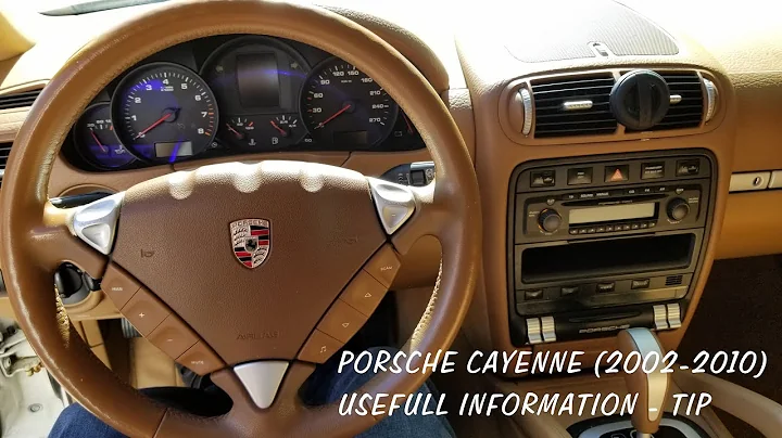 2008 Porsche Cayenne V6 dashboard menu - Most used features + engine tip
