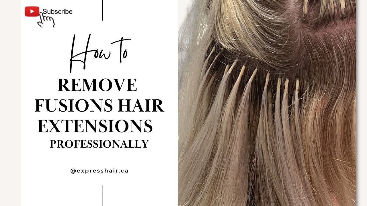 How to remove fusion hair extensions‼️ (LIKE A PRO Series) 🚫Free of