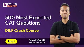 CAT 2023 Preparation | CAT 2023 DILR | 500 Most Expected CAT DILR Questions | Part 2 #catexam