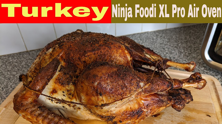 Cooking whole turkey in ninja foodi grill