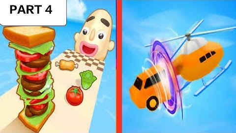 Sandwich runner Vs Shape_Shifting All Levels Android iOS Gameplay Walkthrough 4K 86 #part4