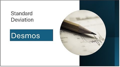 Standard Deviation Desmos