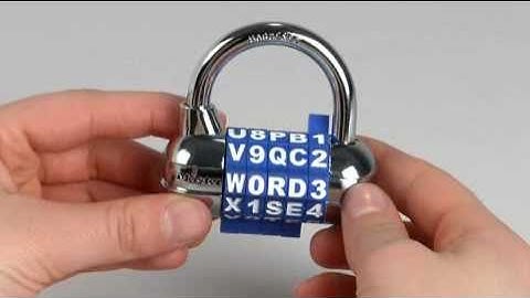 Operating the Master Lock 1534D Password Combination Lock