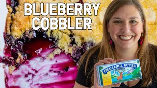 Blueberry Dump Cake (Easy Blueberry Cobbler)