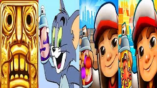 tom and jerry jungle run adventure VS Temple Run 2 Lunar New Year 2021 VS Subway Surfers screenshot 4