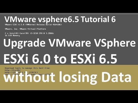 Upgrade ESXi 6.0 to 6.5 | ESXi 6.0 to ESXi 6.5 upgrade without losing Data | Tutorial 6