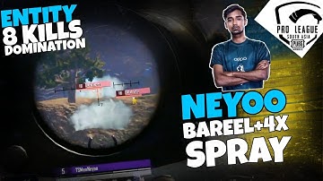 TSMentity dominating PMPL Day 4 with 8 kills ● neyoo barrel + 4X spray ● PMPL highlights day 4