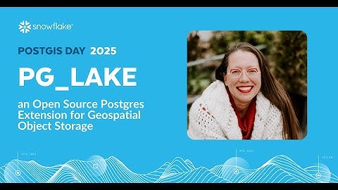 pg_lake: An Open Source Postgres Extension For Geospatial Object Storage