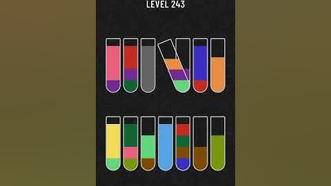 【Water Sort Puzzle】 Level 243