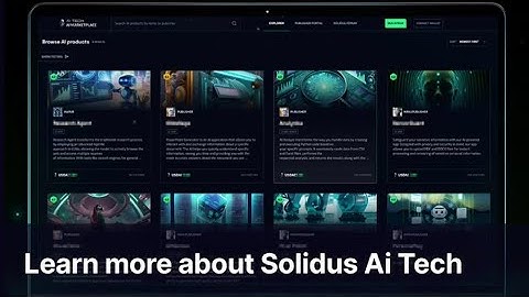 Learn more about Solidus Ai Tech. Sweat Wallet Learn & Earn