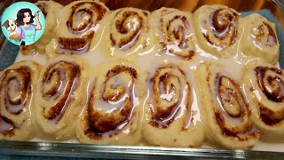 Easy Lightened Up Cinnamon Rolls | 2ingredient dough WW (Weight Watchers) Recipe Holiday Baking!