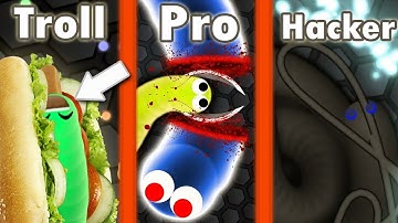Slither.io © Troll vs Pro vs Hacker 2.0 ✓