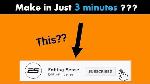 How to make Lower third subscribe and bell intro in Filmora or any editing software ||