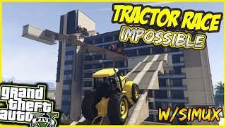 GTA 5 ONLINE ITA - GARA IMPOSSIBILE CON I TRATTORI? w/Simux [FUNNY MOMENTS] - GTA 5 ITA GAMEPLAY