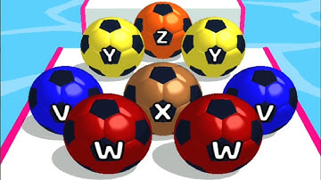 AZ Run - 2048 ABC Runner ! Ball Run Game All Levels Gameplay (470-477)