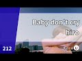 hiro - Baby don't cry [Kara-U] 노래방 カラオケ