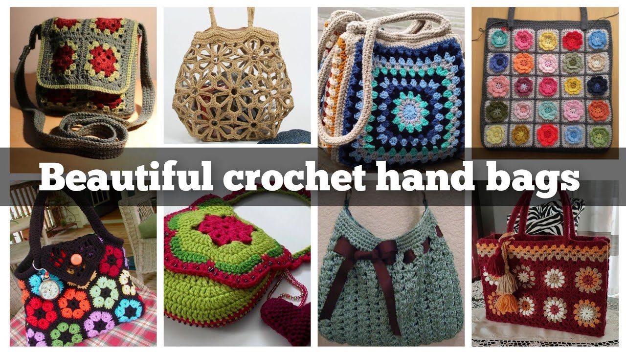 #1 unique stylish crochet hand bags designs/latest attractive crochet purse designs