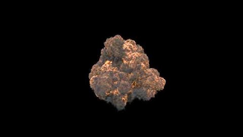 Houdini sparse aerial explosion