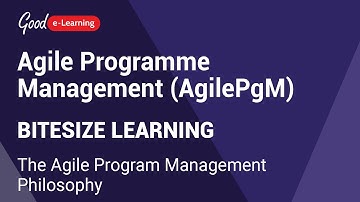 Agile Programme Management Bitesize Learning: The Agile Program Management Philosophy (AgilePgM)