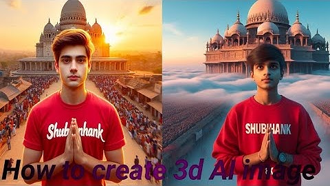 How To Create 3D Ai Image | Ram Mandir T-Shirt Name Video Editing | Bing Ai Image Creator