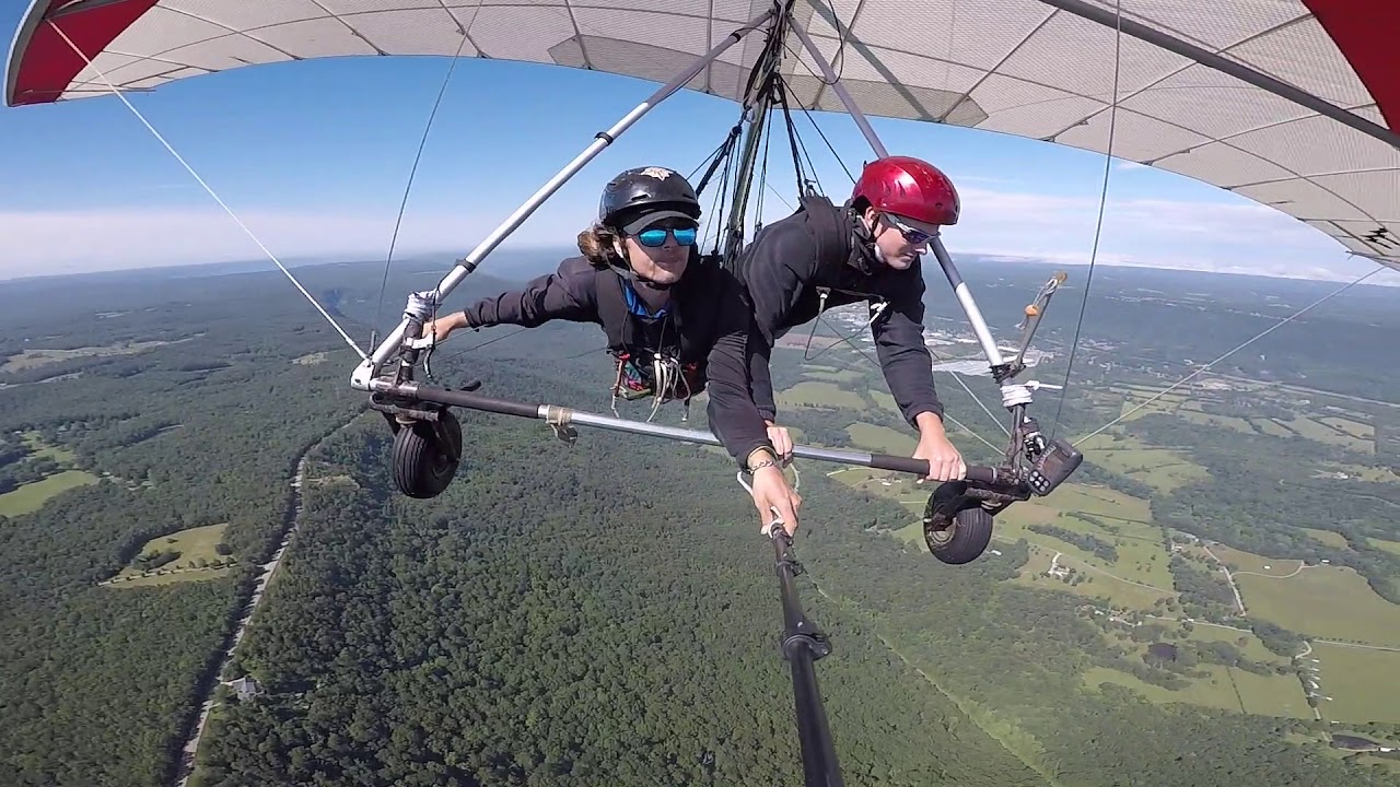 Michael Stevenson Tandem Hang Gliding Lookout Mountain - YouTube