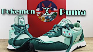 PUMA × Pokémon: Bulbasaur Rider FV Green Sneakers - Adult