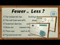Fewer vs. Less Usage Rules