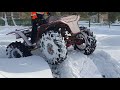 New video, DIY.SNOW RIDE Monster ATV  high power !!!