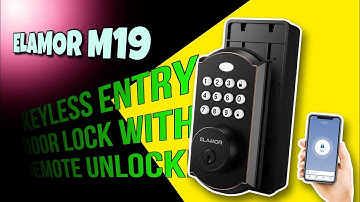 ELAMOR M19 WiFi Smart Lock, Keyless Entry Door Lock with Remote Unlock |
