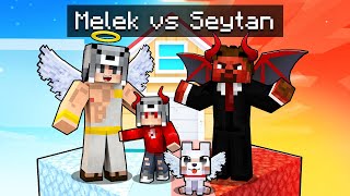 Şeytan Ai̇le Vs Melek Ai̇le Tek Blok - Minecraft