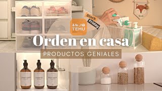 ORDEN Y ORGANIZACIÓN EN CASA CON TEMU  HAUL BLACK FRIDAY