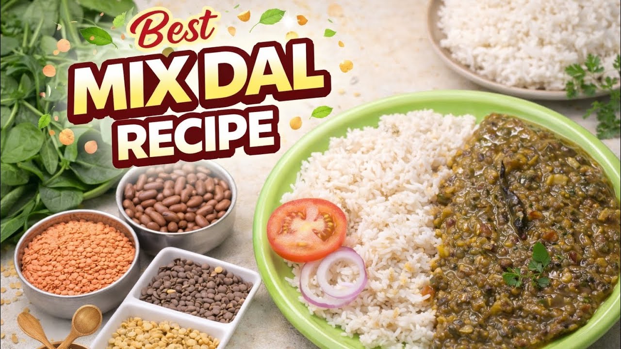 होटल स्टाइल मिक्स दाल बनाने की आसान विधि #MixDal#DalRecipe#IndianFood#HomeCooking#VegRecipe#Healthy.